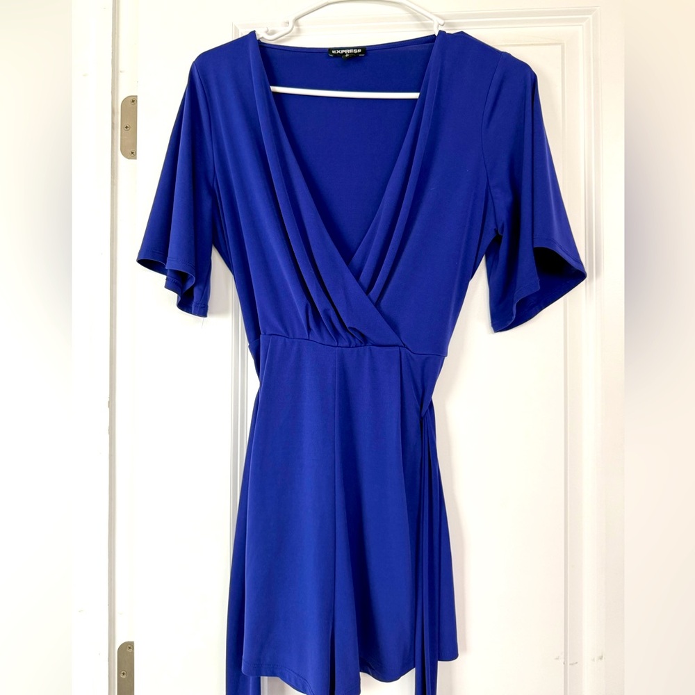 S royal blue Express romper. Worn once for a wedding, got so many compliments!